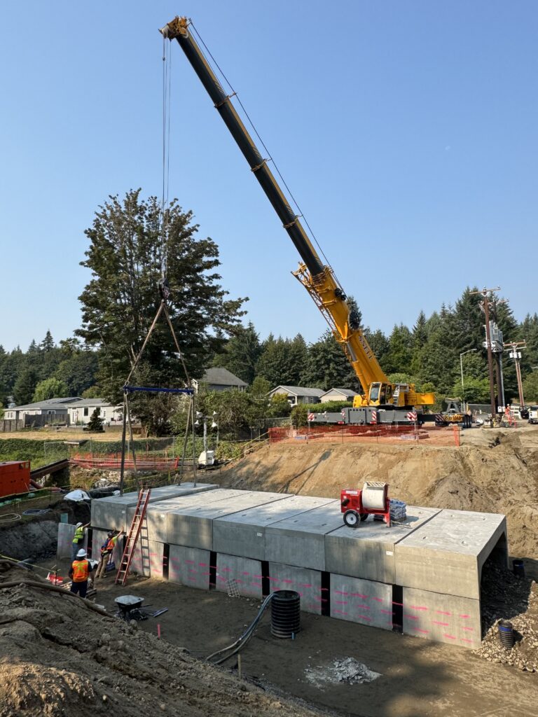 Percival Creek Project Culvert Progress Day 2