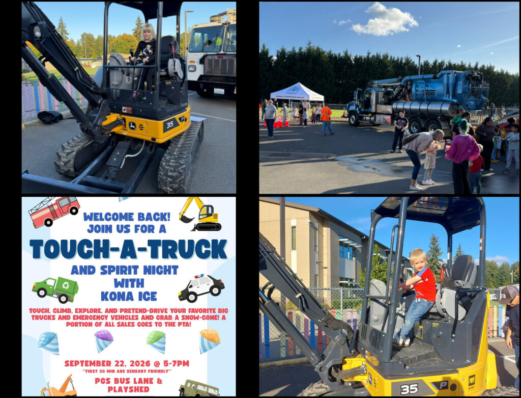 Touch-A-Truck with the Peter G. Schmidt Elementary PTA and the City of Tumwater